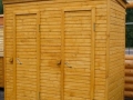 Хозблок деревянный 1х3 м с двумя дверями - цена: от 18000 руб.